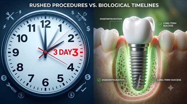 The Hidden Risks of “Express” Dental Implants: Why 3-Day Procedures Often Fail
